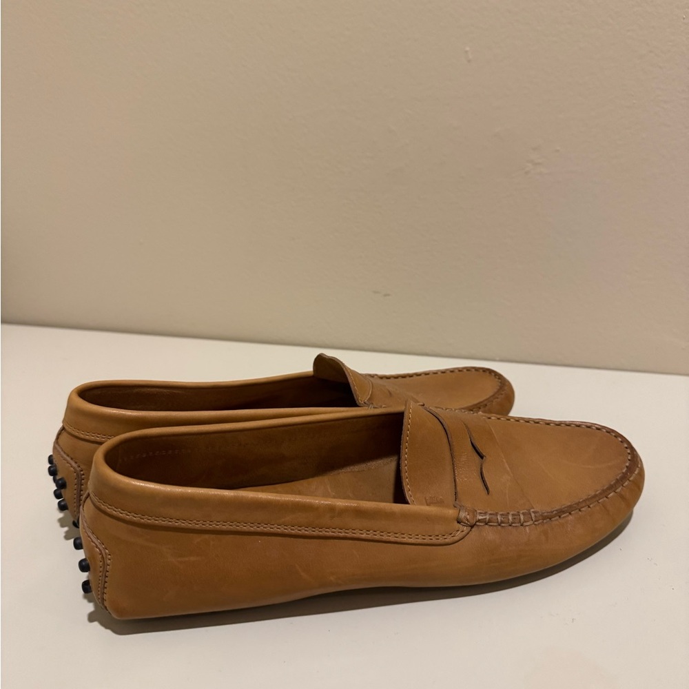 Tod’s Gommini Leather Driving Loafers in Tan Leather